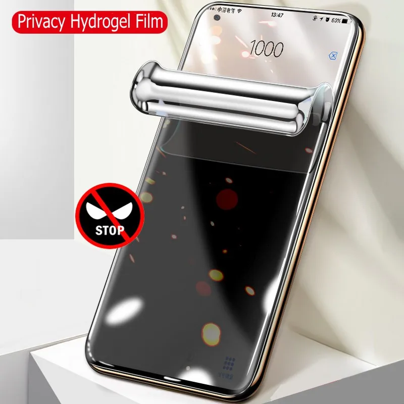 3D изогнутая анти шпионская Гидрогелевая пленка для Samsung Galaxy S20 Ultra Note 10 Plus 20 S10 S9 S8
