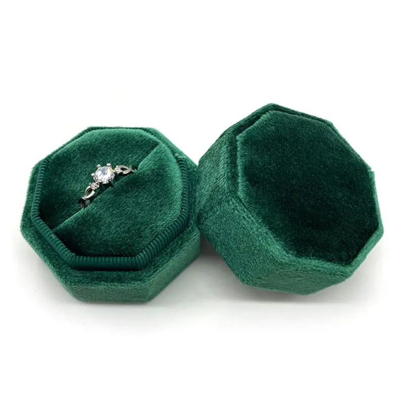 Velvet Single Ring Box Octagon Wedding Ceremony Ring Box with Detachable Lid L4ME
Velvet Single Ring Box Octagon Wedding Ceremony Ring Box with Detachable Lid L4ME