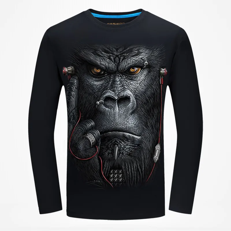 New Autumn t shirt Men 3D Printed Long Sleeve T-Shirt Animal Pattern Male Fashion hip hop 3d Tshirt Unisex Shirts Streetwear
New Autumn t shirt Men 3D Printed Long Sleeve T-Shirt Animal Pattern Male Fashion hip hop 3d Tshirt Unisex Shirts Streetwear