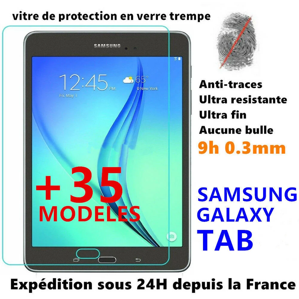 Vitre protection cran film verre tremp For SAMSUNG GALAXY TAB A Pro/E/S 2 Tablette
Vitre protection cran film verre tremp For SAMSUNG GALAXY TAB A Pro/E/S 2 Tablette