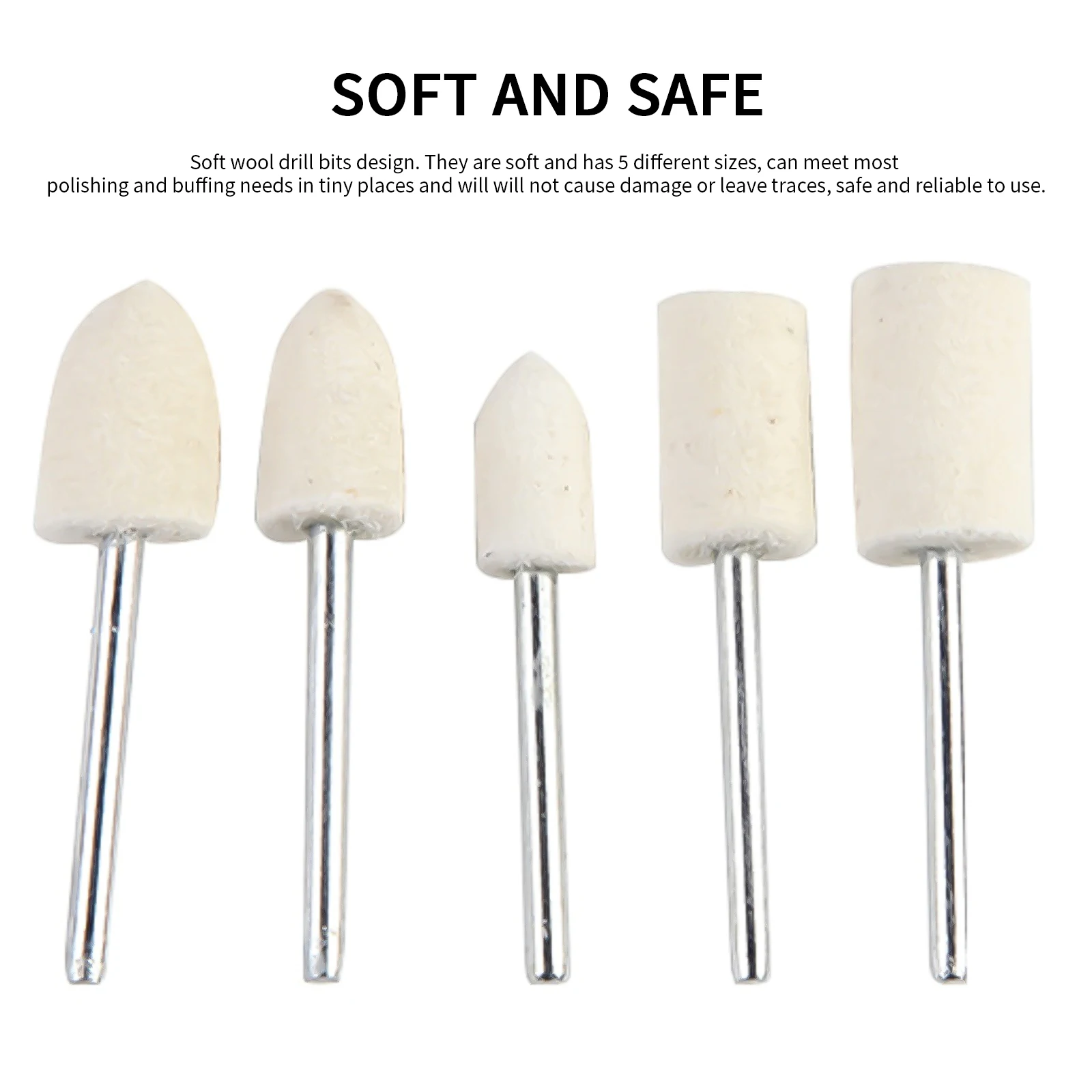 25PCS Buffing Wheel Set Carbide Steel Woolen Grinding Shank Wood Polish Bits For Rotary Tools Surface Finishing Buffing 5 Sizes
25PCS Buffing Wheel Set Carbide Steel Woolen Grinding Shank Wood Polish Bits For Rotary Tools Surface Finishing Buffing 5 Sizes