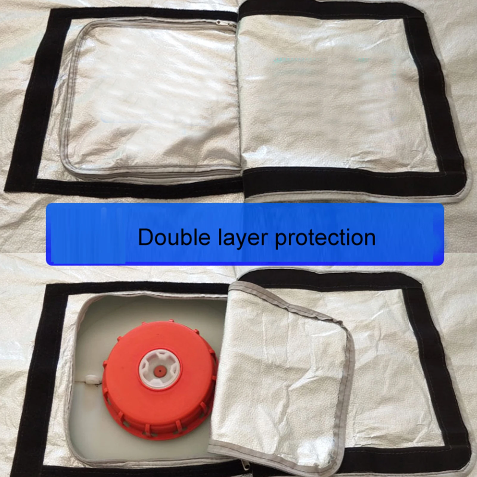 Ton barrel sunscreen shade, rainproof and dustproof protective cover heat insulation reflection sunlight garden accessories
Ton barrel sunscreen shade, rainproof and dustproof protective cover heat insulation reflection sunlight garden accessories