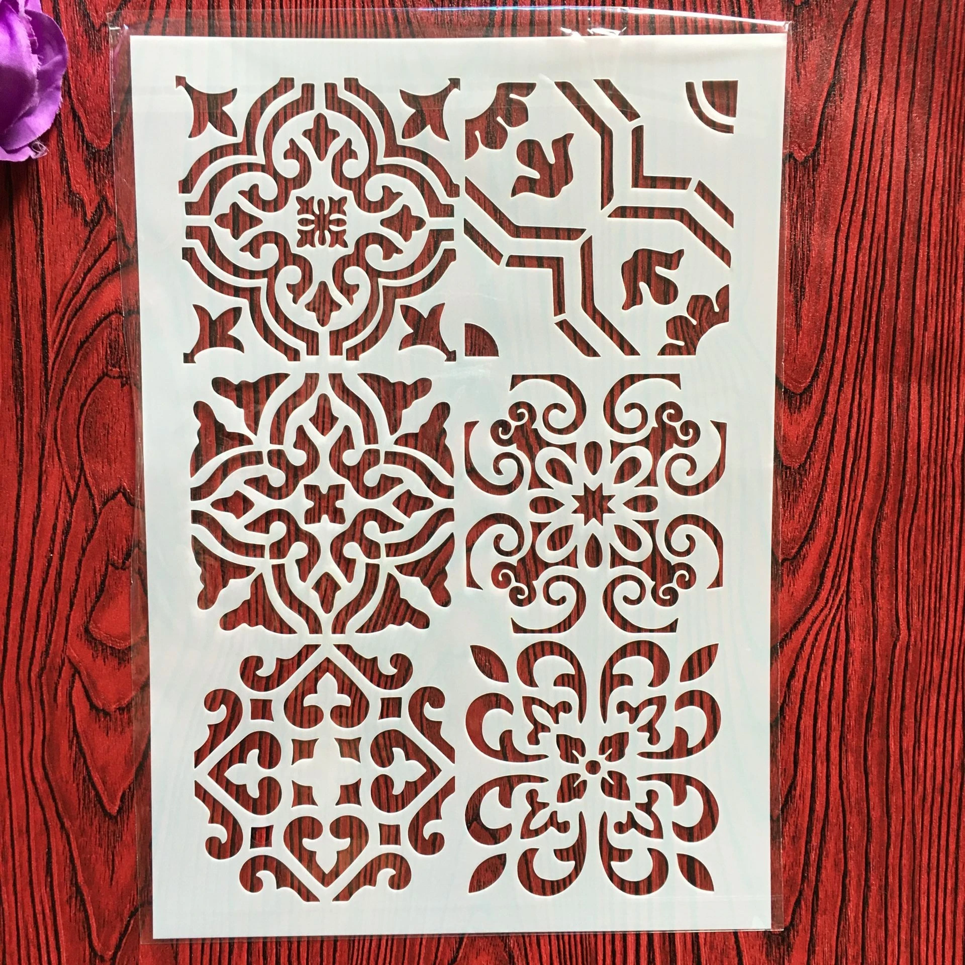 A4 29 * 21cm floral pattern DIY Stencils Wall Painting Scrapbook Coloring Embossing Album Decorative Paper Card Template
A4 29 * 21cm floral pattern DIY Stencils Wall Painting Scrapbook Coloring Embossing Album Decorative Paper Card Template