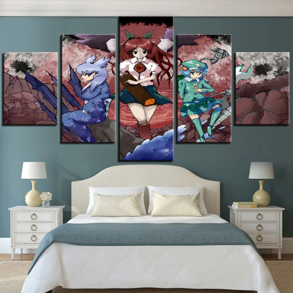 5 Pieces Touhou Canvas Painting Magician Posters Girls And Boys Wallpapers Characters Cartoon Pictures Anime For Home Room Decor
5 Pieces Touhou Canvas Painting Magician Posters Girls And Boys Wallpapers Characters Cartoon Pictures Anime For Home Room Decor