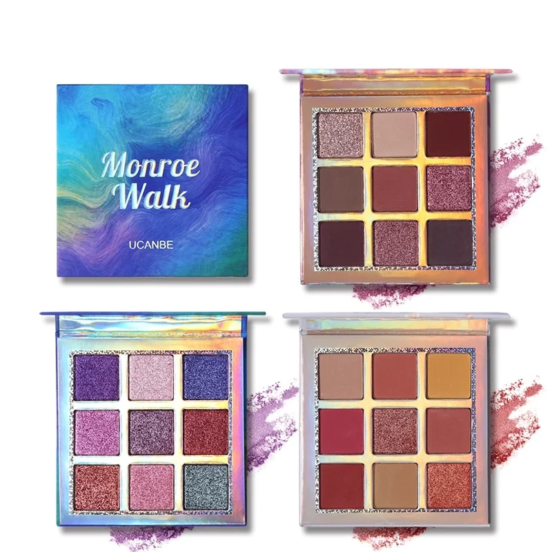 Matte Eyeshadow Makeup Palette 9 Colors Holographic Nude Glow Pigment Eye Shadow Long Lasting Cosmetic Set
Matte Eyeshadow Makeup Palette 9 Colors Holographic Nude Glow Pigment Eye Shadow Long Lasting Cosmetic Set