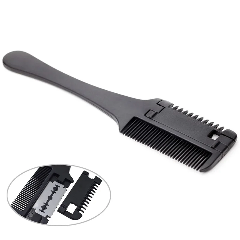 80 Cutting Thinning Comb Hair Care 1PC New With Blades Professional DIY Black Handle Hair Brush Hair Razor Trimmer
80 Cutting Thinning Comb Hair Care 1PC New With Blades Professional DIY Black Handle Hair Brush Hair Razor Trimmer