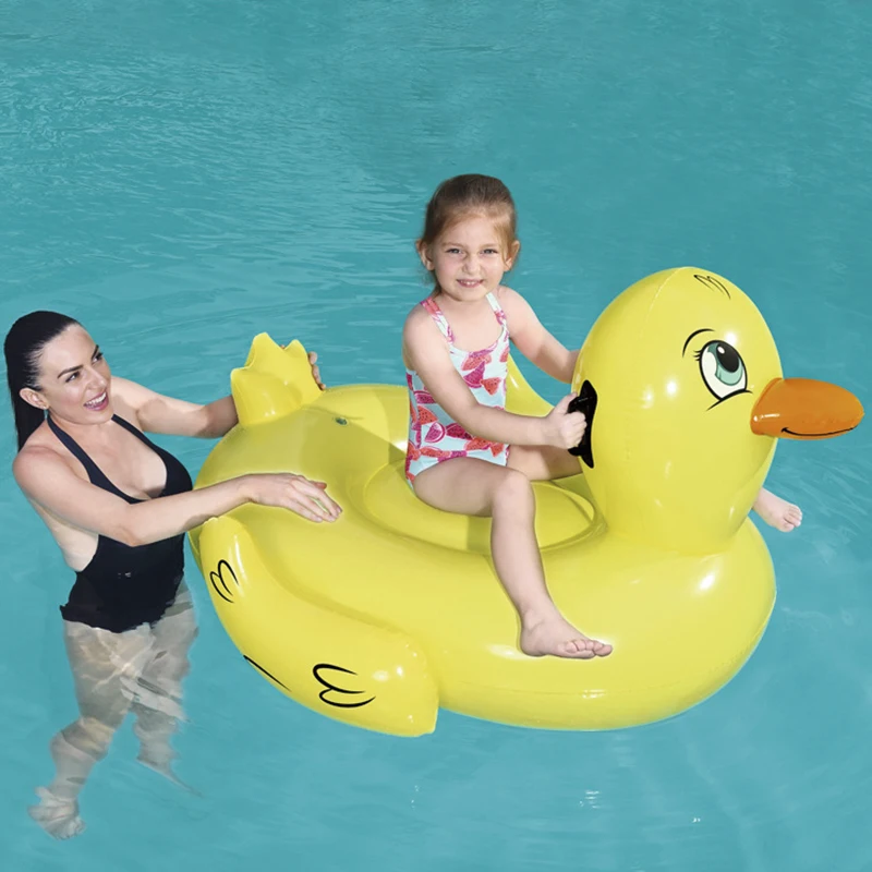 Children's yellow duck shape aquatic inflatable riding plastic water toys large buoyancy inflatable floating raft
Children's yellow duck shape aquatic inflatable riding plastic water toys large buoyancy inflatable floating raft