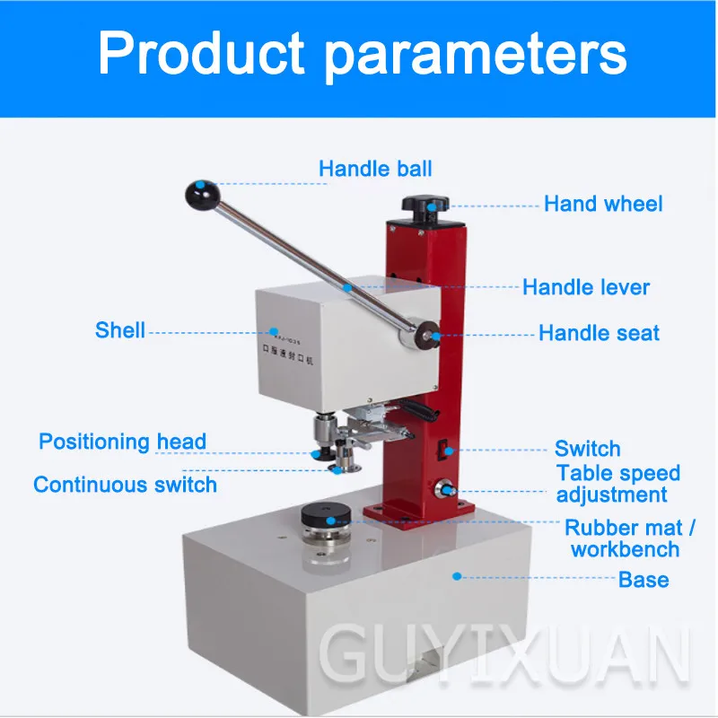 220V/30W Oral liquid sealing machine Commercial electric hand capping machine Glass bottle capping machine
220V/30W Oral liquid sealing machine Commercial electric hand capping machine Glass bottle capping machine