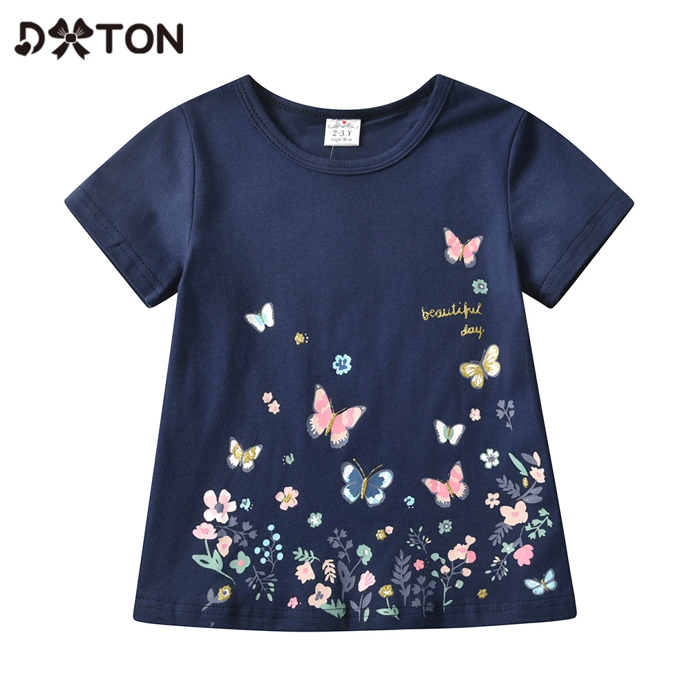 DXTON Kids Short Sleeve T-shirts Butterfly Printed Girls Tees Cotton Children Toddlers Casual Clothing Summer Girls T-shirts
DXTON Kids Short Sleeve T-shirts Butterfly Printed Girls Tees Cotton Children Toddlers Casual Clothing Summer Girls T-shirts
