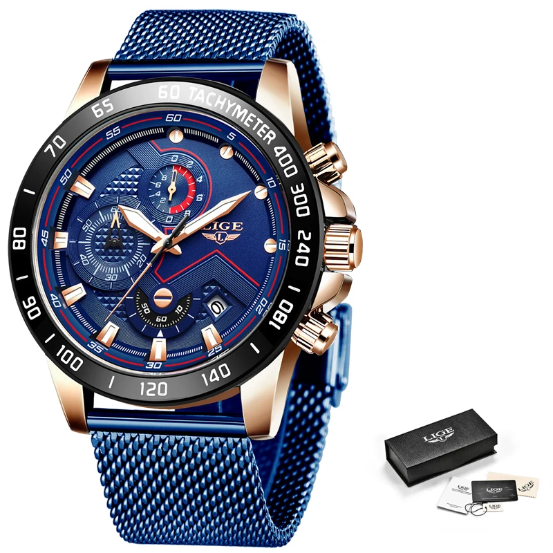 Mens Watches 2020 LIGE Top Brand Luxury Fashion Blue Sports Men Watch Date Men Quartz Wrist Watches Casual Waterproof Clocks
Mens Watches 2020 LIGE Top Brand Luxury Fashion Blue Sports Men Watch Date Men Quartz Wrist Watches Casual Waterproof Clocks