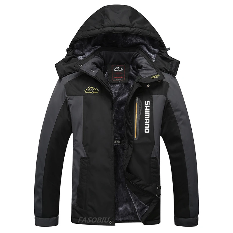 New Shimanos Plus Velvet Fishing Suit Windproof Waterproof Thicken Warm Winter Clothings Men Fishing Jacket and Pants Set
New Shimanos Plus Velvet Fishing Suit Windproof Waterproof Thicken Warm Winter Clothings Men Fishing Jacket and Pants Set