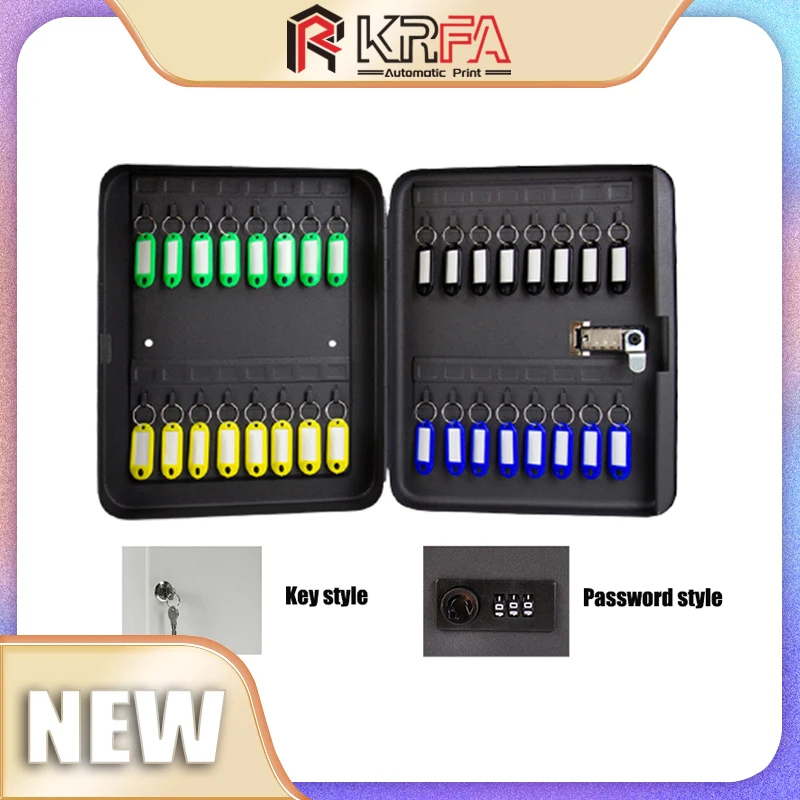 New High-precision Steel Plate Password Key Box Multi-key Cabinet Storage Box Management Box Wall-mounted Spare Car Key Box
New High-precision Steel Plate Password Key Box Multi-key Cabinet Storage Box Management Box Wall-mounted Spare Car Key Box