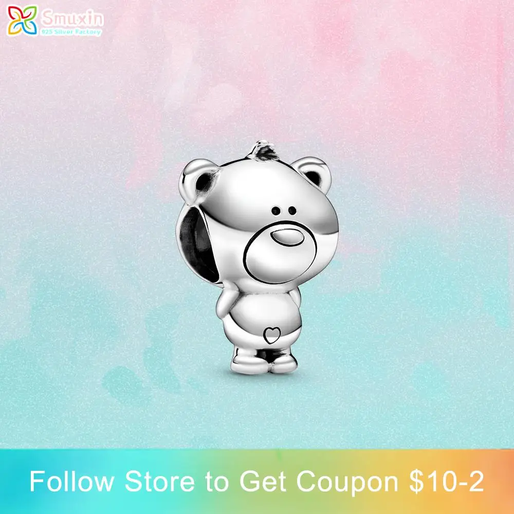Smuxin S925 Sterling Silver Beads Theo Bear Charm fit Original Pandora Bracelets for Women Jewelry Making Birthday Gift
Smuxin S925 Sterling Silver Beads Theo Bear Charm fit Original Pandora Bracelets for Women Jewelry Making Birthday Gift