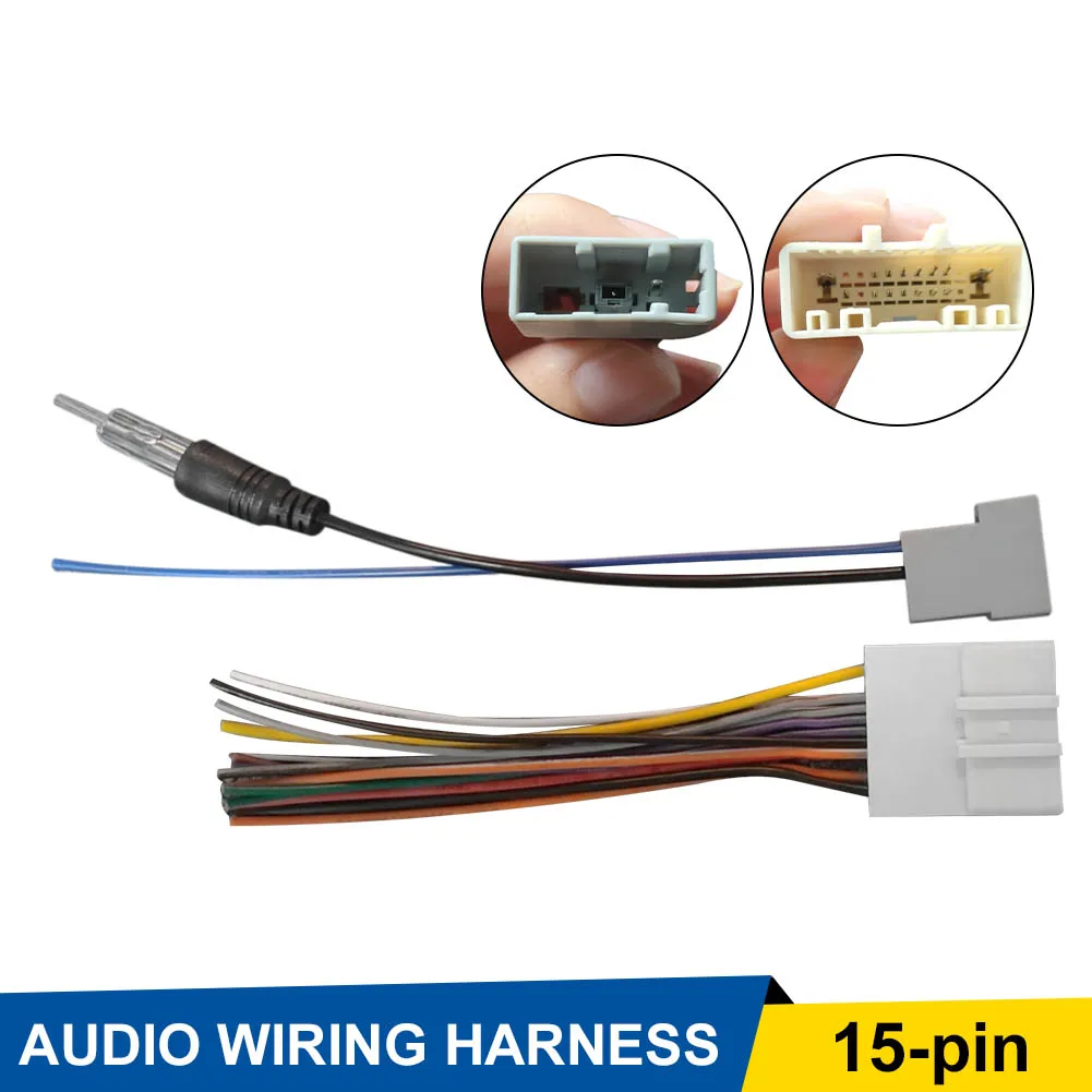 15 Pin Plug Car Stereo Radio Player Wiring Harness Antenna Adapter Subwoofer Cable Installation Plug For Nissan Subaru Infiniti
15 Pin Plug Car Stereo Radio Player Wiring Harness Antenna Adapter Subwoofer Cable Installation Plug For Nissan Subaru Infiniti