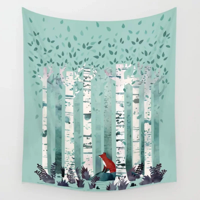 The Birches Wall Tapestry Cartoon Fox Wall Hanging Decor Art Blanket Curtain Throw Sheet Yoga Mat Tapestries Home Decoration
The Birches Wall Tapestry Cartoon Fox Wall Hanging Decor Art Blanket Curtain Throw Sheet Yoga Mat Tapestries Home Decoration