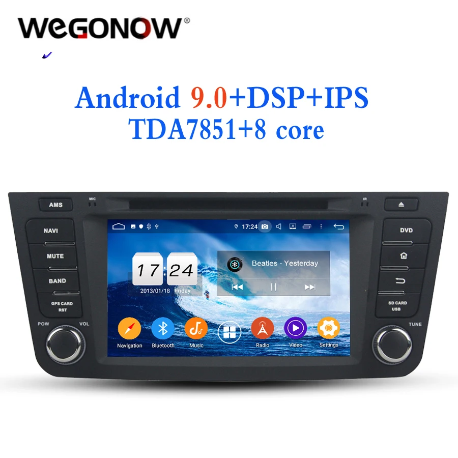 TDA7851 Android 9 0 4 Гб ОЗУ 32 8 ядерный автомобильный dvd плеер gps ГЛОНАСС карта RDS радио wifi 4G