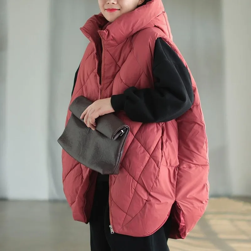2022Winter Warm Jackets Loose Oversized Casual Hooded Cotton-padded Jacket Loose Padded Vest Waistcoat Women's Sleeveless Coat
2022Winter Warm Jackets Loose Oversized Casual Hooded Cotton-padded Jacket Loose Padded Vest Waistcoat Women's Sleeveless Coat