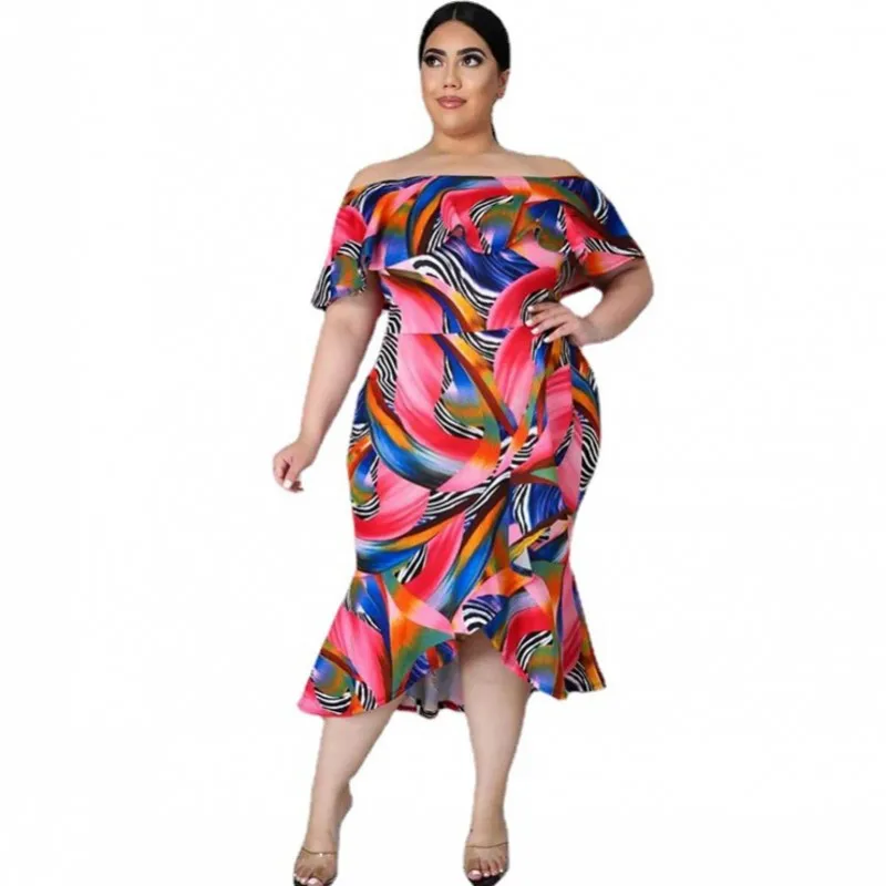 African Dresses For Women Sexy Slash Neck Ruffle Patchwork Gown Autumn New Colors Print Elegant Streetwear African Dress Vestido
African Dresses For Women Sexy Slash Neck Ruffle Patchwork Gown Autumn New Colors Print Elegant Streetwear African Dress Vestido