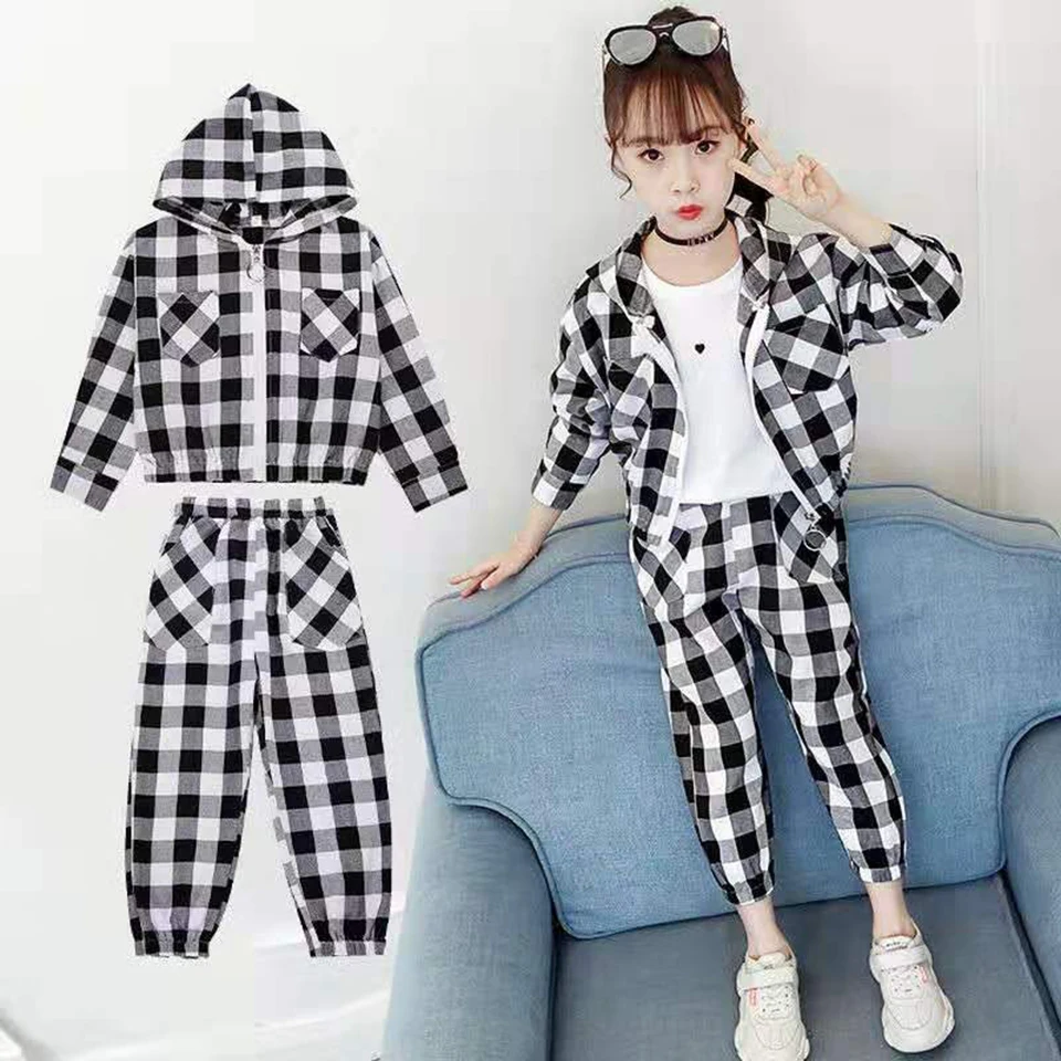 2019 Fashion Plaid Sets Kids Clothes Spring Cotton Girls Set Jackets Tops + Pant 2Pcs Toddler Girls Children Clothing Outfits
2019 Fashion Plaid Sets Kids Clothes Spring Cotton Girls Set Jackets Tops + Pant 2Pcs Toddler Girls Children Clothing Outfits