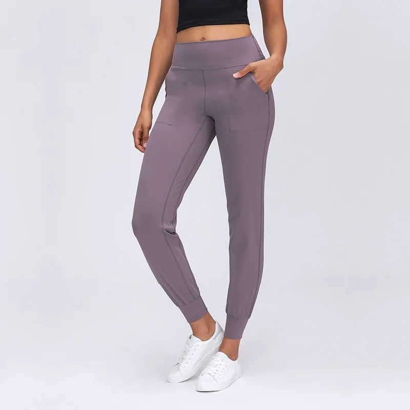 High Waist Squatproof Fitness Joggers Yoga Pants Women Stretchy Running Workout Sport Trousers with Two Side Pocket
High Waist Squatproof Fitness Joggers Yoga Pants Women Stretchy Running Workout Sport Trousers with Two Side Pocket