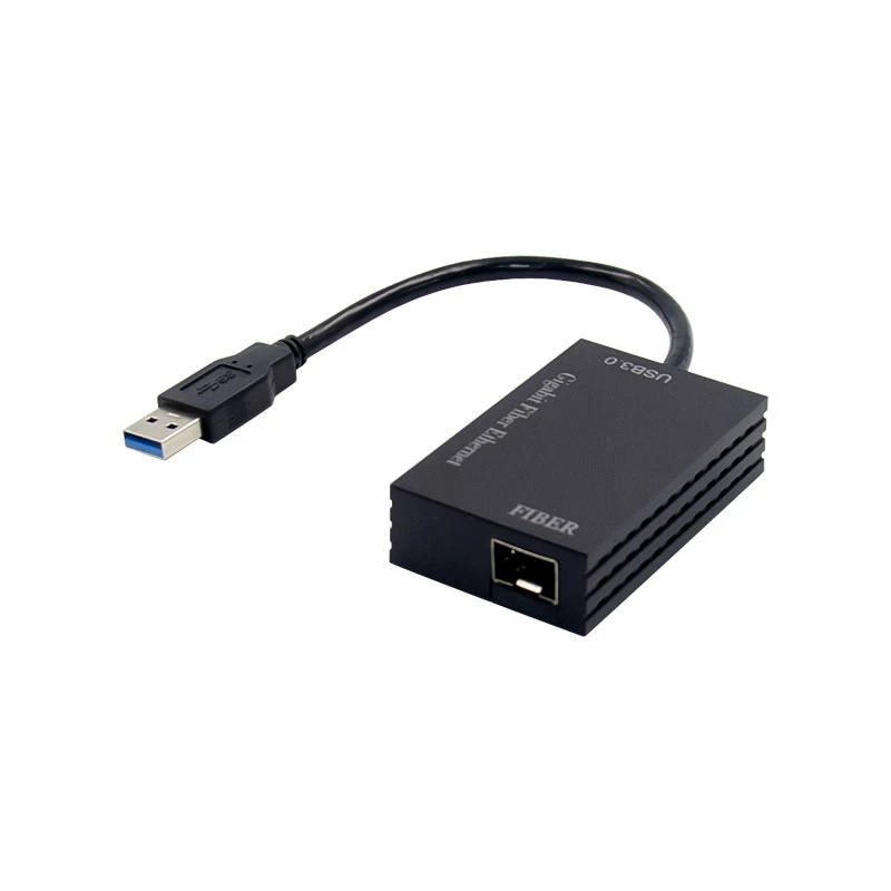 

USB1000F-LX USB 3.0 Gigabit Fiber Ethernet Network Adapter Single Mode 1310Nm 10Km LC Optic Module SFP NIC RTL8153