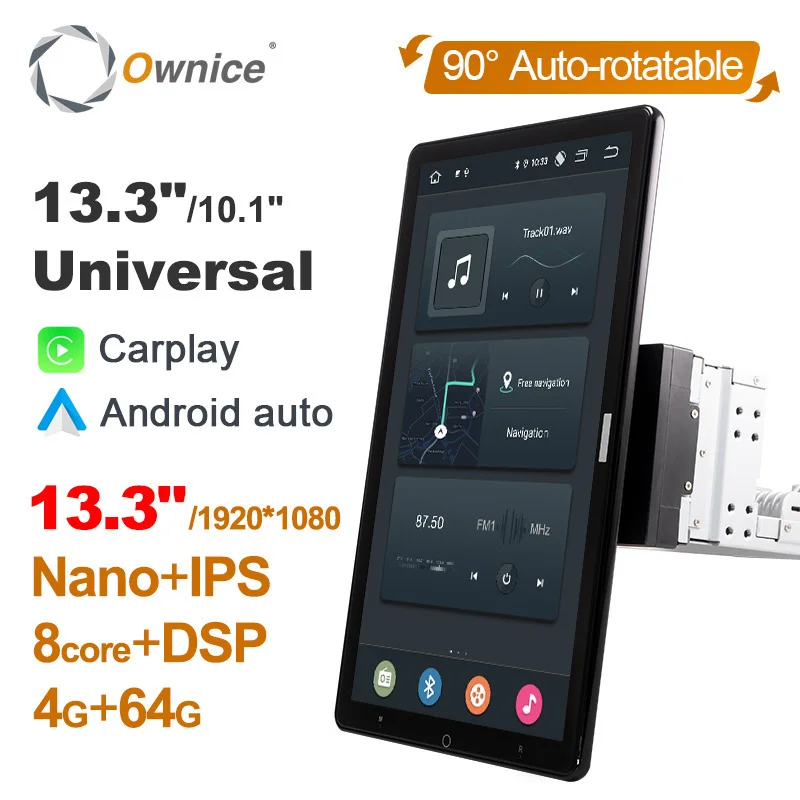 Универсальный Автомобильный мультимедийный приемник Ownice, 13,3 дюйма, Android, вращающийся, 10,1 дюйма, 1920x1080 IPS, нано, для грузовика, фургона
Универсальный Автомобильный мультимедийный приемник Ownice, 13,3 дюйма, Android, вращающийся, 10,1 дюйма, 1920x1080 IPS, нано, для грузовика, фургона