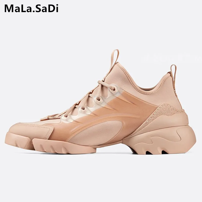 New Fashion Women Genuine Leather Shoes Transparent Creepers Flats Wide Tit Sneakers Ladies Platform Fitness Trainers Shoes
New Fashion Women Genuine Leather Shoes Transparent Creepers Flats Wide Tit Sneakers Ladies Platform Fitness Trainers Shoes