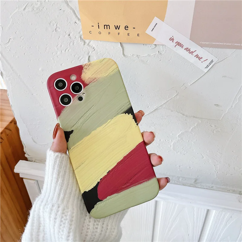 Cases for iphone 11 pro max X XS XR 12 mini Shell Stripe Color Soft TPU Protective Phone Cases Cover Coque Iphone 12 Phone Case
Cases for iphone 11 pro max X XS XR 12 mini Shell Stripe Color Soft TPU Protective Phone Cases Cover Coque Iphone 12 Phone Case