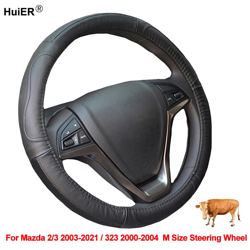 Cow Leather Car Steering Wheel Cover Wrap For Mazda 2 3 2003 - 2021 323 2000 - 2004 M Size Braid on the Steering wheel Stuurhoes
Cow Leather Car Steering Wheel Cover Wrap For Mazda 2 3 2003 - 2021 323 2000 - 2004 M Size Braid on the Steering wheel Stuurhoes