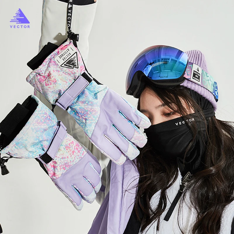 

Очень толстые мужские и женские рукавицы 2 в 1 лыжные перчатки Сноуборд Зимние спортивные теплые водонепроницаемые ветрозащитные лыжные ис...