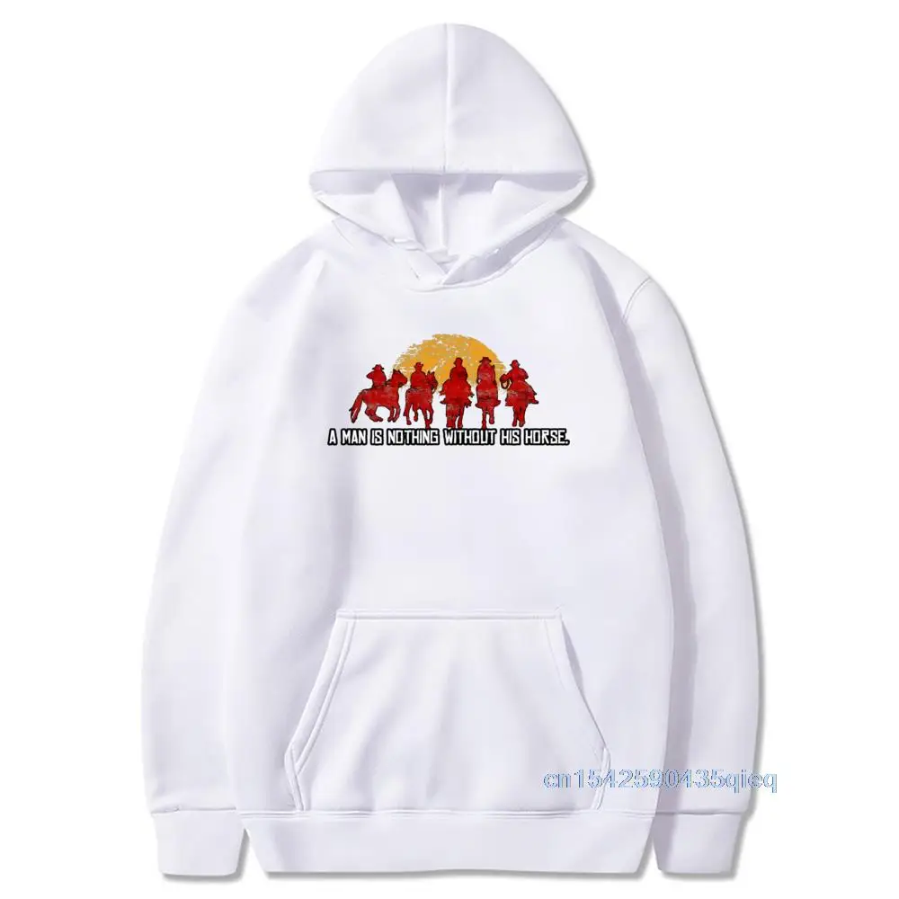Gamer Hoodies Mens Hooded Red Dead Redemption Sweatshirt Sunset Men Is Nothing Without His Horse Vintage Design Hoodies
Gamer Hoodies Mens Hooded Red Dead Redemption Sweatshirt Sunset Men Is Nothing Without His Horse Vintage Design Hoodies