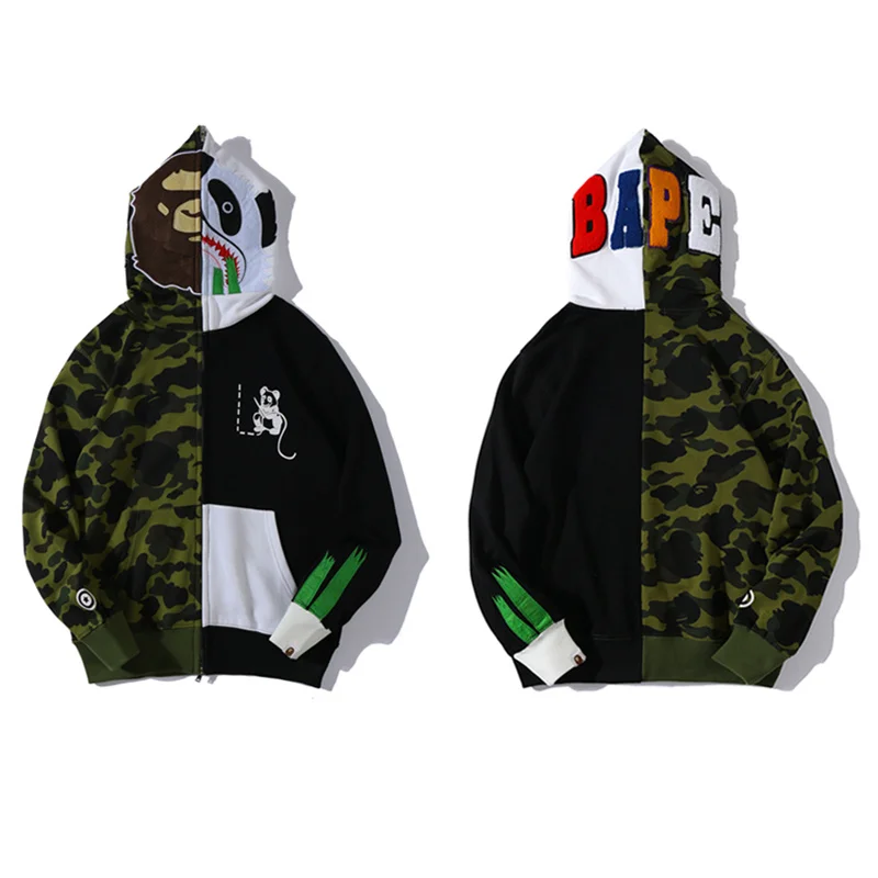 tag Original high-quality Autumn Ape head and panda head splicing bape Hoodies Harajuku Pullover Hooded Sweater Sweatshirts
tag Original high-quality Autumn Ape head and panda head splicing bape Hoodies Harajuku Pullover Hooded Sweater Sweatshirts