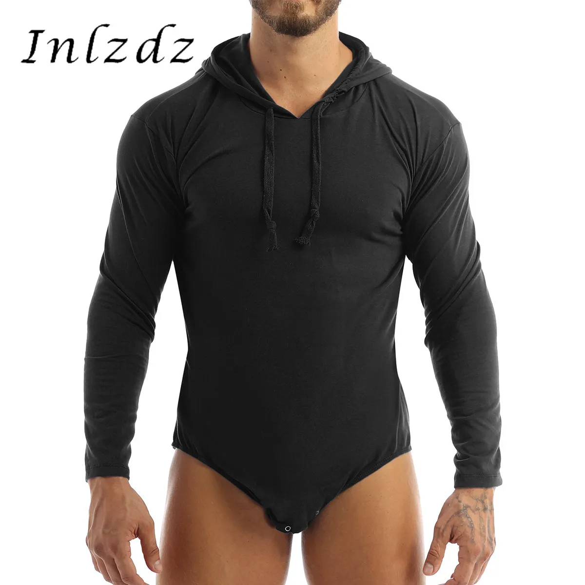 Mens Lingerie Sexy Bodysuit Long Sleeves Press Crotch Hoodie Full Bodysuit Romper Pajamas diaper Lovers Age Players Sexy Costume
Mens Lingerie Sexy Bodysuit Long Sleeves Press Crotch Hoodie Full Bodysuit Romper Pajamas diaper Lovers Age Players Sexy Costume