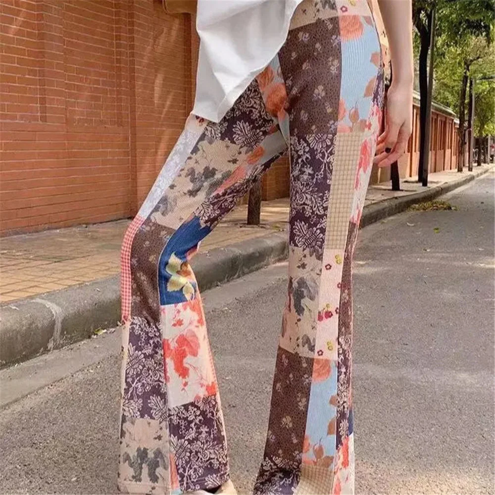 Patchwork Flower Print Pants Women Hip Hop High Waist Pantalon Cool Femme Pink Loose Pockets Trousers Girls Streetwear Pants
Patchwork Flower Print Pants Women Hip Hop High Waist Pantalon Cool Femme Pink Loose Pockets Trousers Girls Streetwear Pants