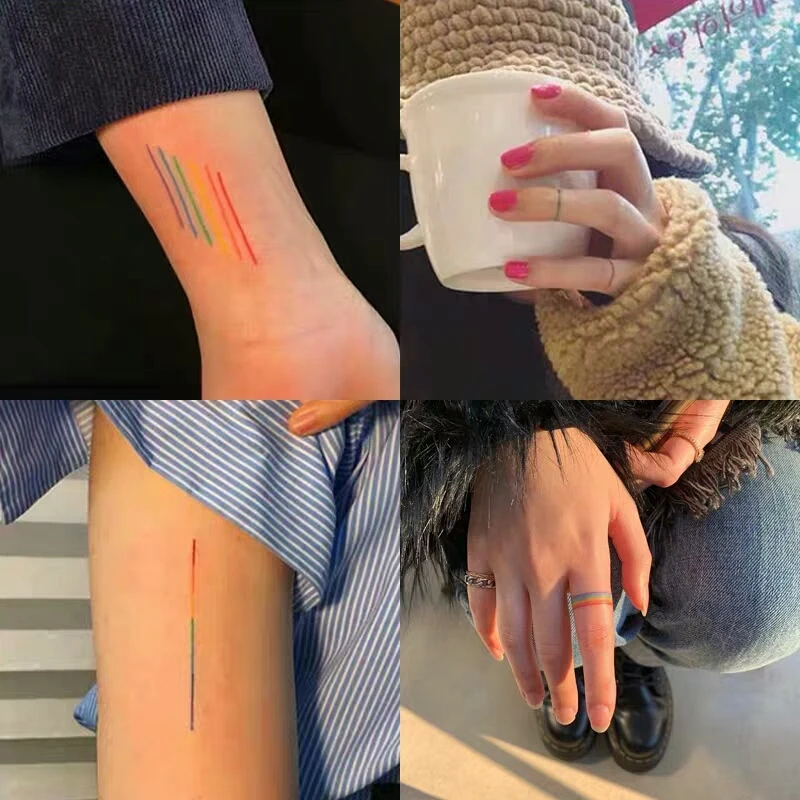 1pcs Hyuna Small Waterproof Tattoo Hand Lovely Body Art Fake Tattoos Rainbow Love Heart Temporary Taty Sticker 10.5x6cm
1pcs Hyuna Small Waterproof Tattoo Hand Lovely Body Art Fake Tattoos Rainbow Love Heart Temporary Taty Sticker 10.5x6cm