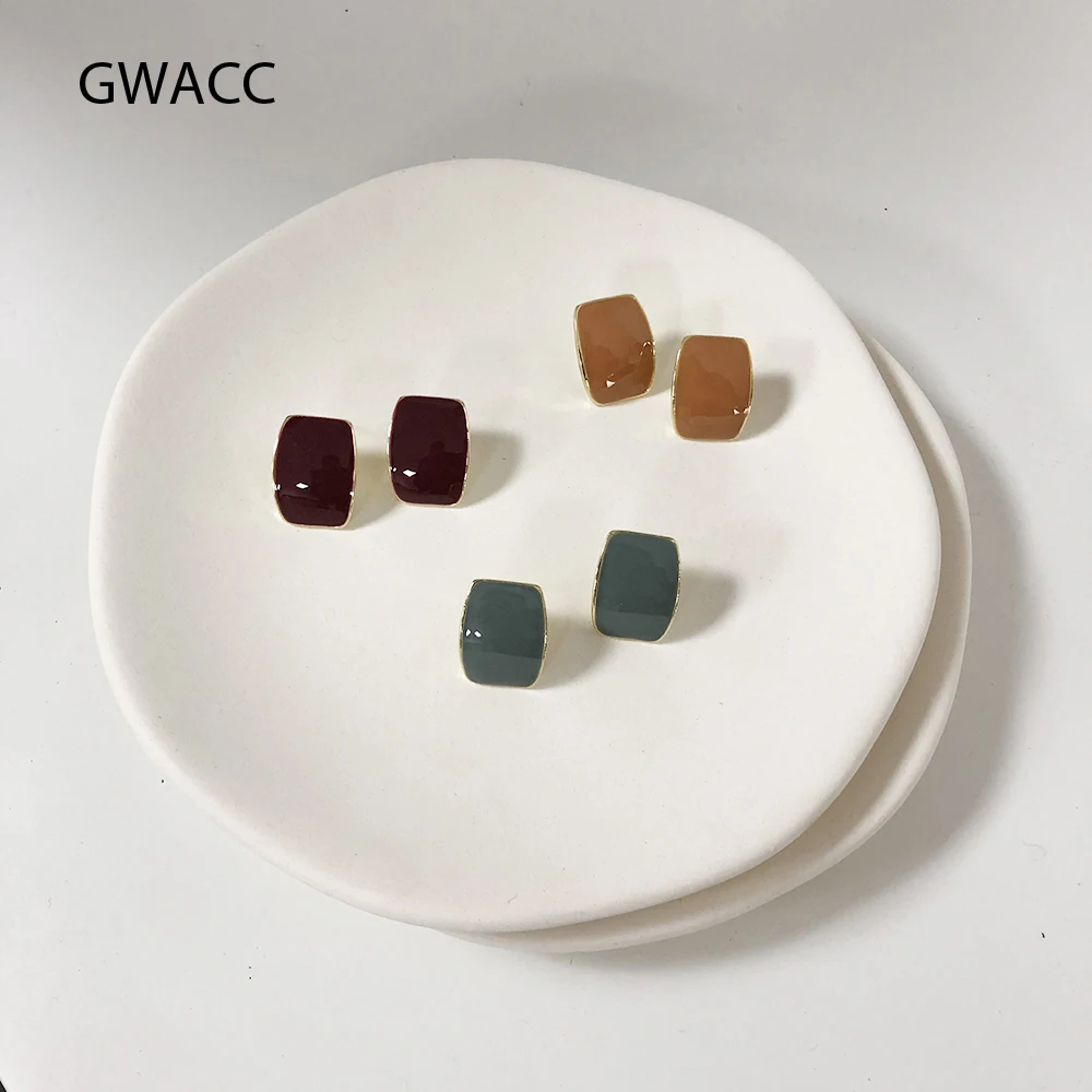 INKDEW New Korea Vintage Solid Color Geometric Square Resin Stud Earrings for Women Girls Multicolor Accessories Wedding jewelry
INKDEW New Korea Vintage Solid Color Geometric Square Resin Stud Earrings for Women Girls Multicolor Accessories Wedding jewelry