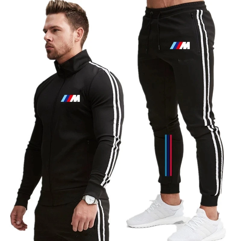 Men's suit new fashion BMW M stitching jogging sportswear zipper hoodie + pants men's sports shirt suit
Men's suit new fashion BMW M stitching jogging sportswear zipper hoodie + pants men's sports shirt suit