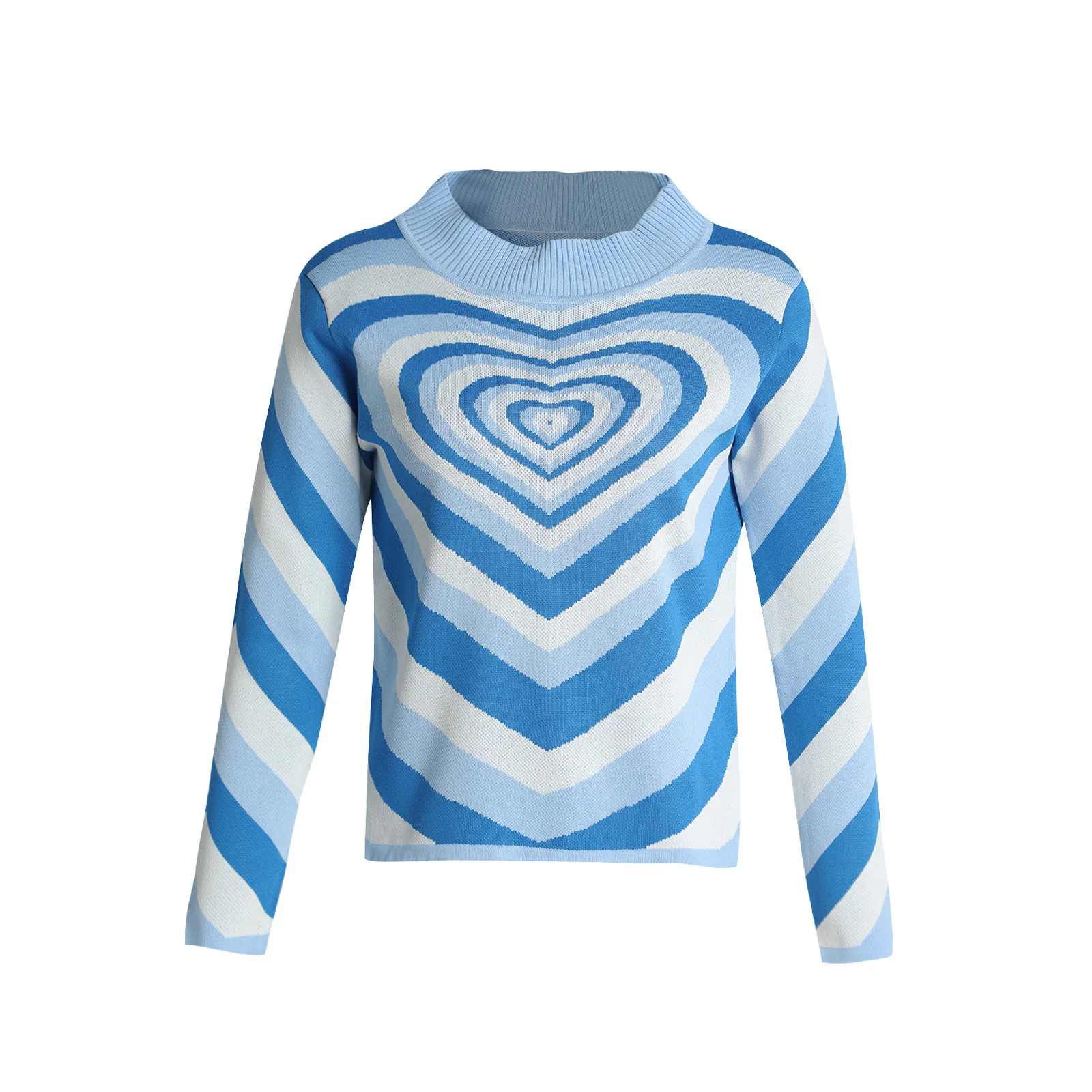 Autumn Women Clothes Turtle Neck Long sleeve sweaters Heart Print Polyester Pullover Casual Tops
Autumn Women Clothes Turtle Neck Long sleeve sweaters Heart Print Polyester Pullover Casual Tops