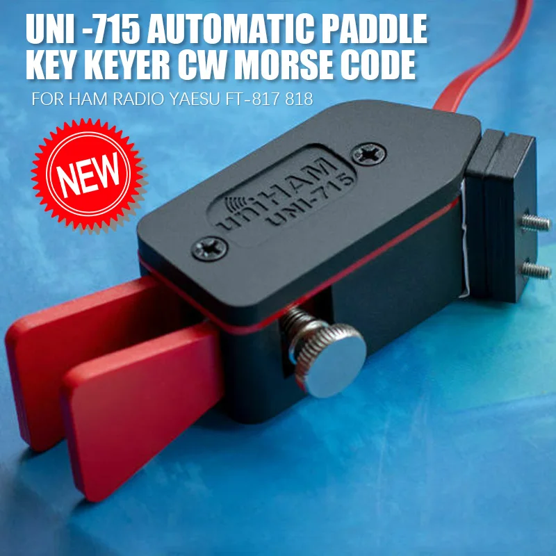 UNI -715 Automatic Paddle Key Keyer CW Morse Code for HAM RADIO YAESU FT-817 818 right hand or Left hand
UNI -715 Automatic Paddle Key Keyer CW Morse Code for HAM RADIO YAESU FT-817 818 right hand or Left hand