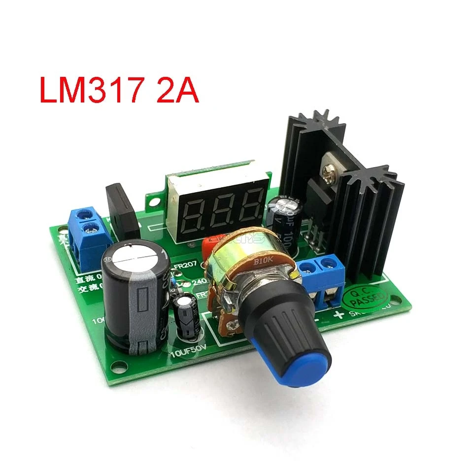 Светодиодный понижающий модуль питания LM317 регулируемый регулятор напряжения на
