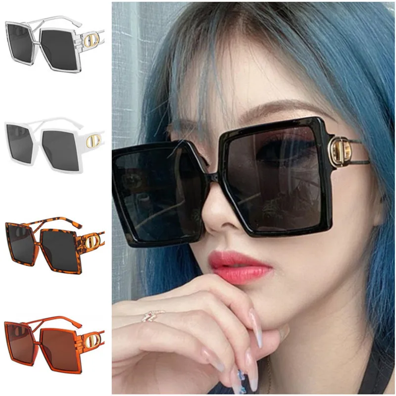 

Fashion Personality Sunglasses Hollow Design Sun Glasse Square Goggles Anti-UV Spectacles Oversize Frame Eyeglasses Adumbral A++