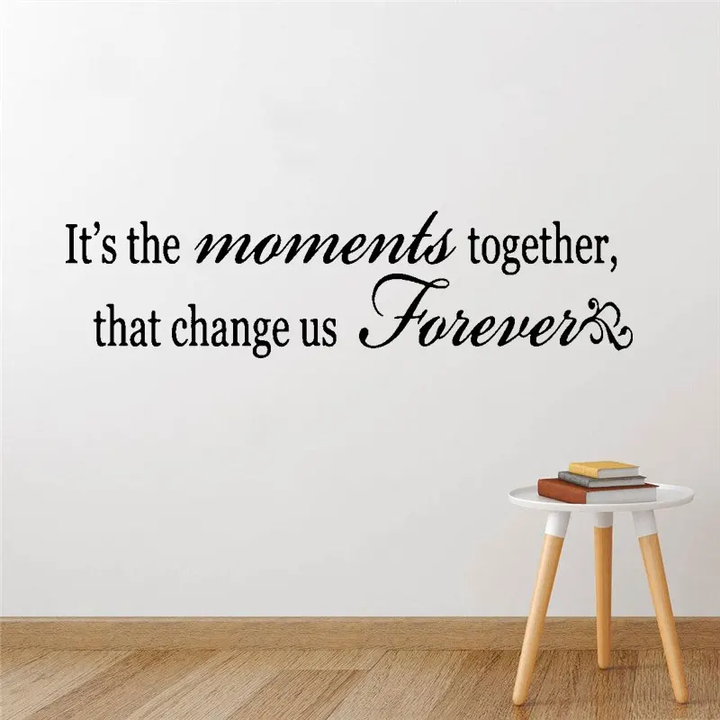 It's The Moments Together That Change Forever Living Room Quote Wall Decal Vinyl Wall Sticker Mural Poster DW12853
It's The Moments Together That Change Forever Living Room Quote Wall Decal Vinyl Wall Sticker Mural Poster DW12853