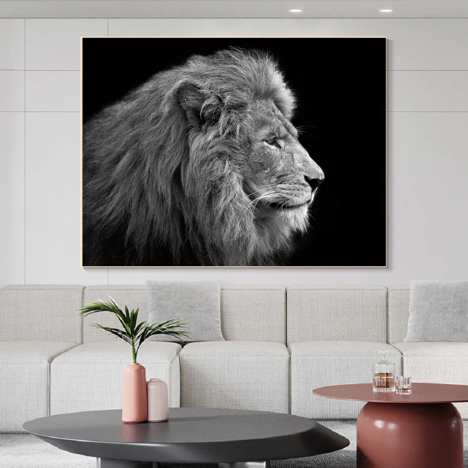 Wall Art Canvas Painting Black and White Animal Lion Art Poster Canvas Printing Living Room Decoration Home Decoration
Wall Art Canvas Painting Black and White Animal Lion Art Poster Canvas Printing Living Room Decoration Home Decoration