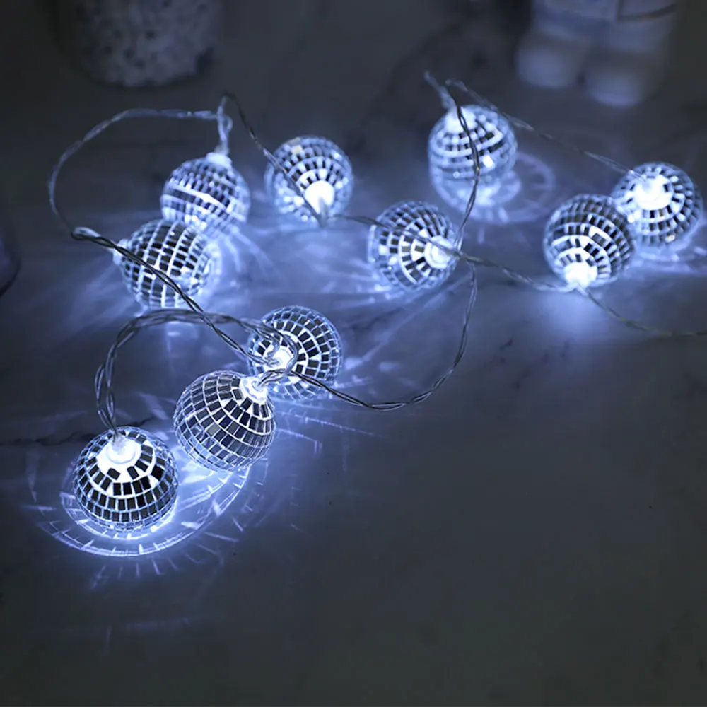 10/20LED Ball String Christmas Light Outdoor Holiday Wedding Party Baby Bed Fairy Bulb Decor Xmas Glass Mirror Ball Light String
10/20LED Ball String Christmas Light Outdoor Holiday Wedding Party Baby Bed Fairy Bulb Decor Xmas Glass Mirror Ball Light String