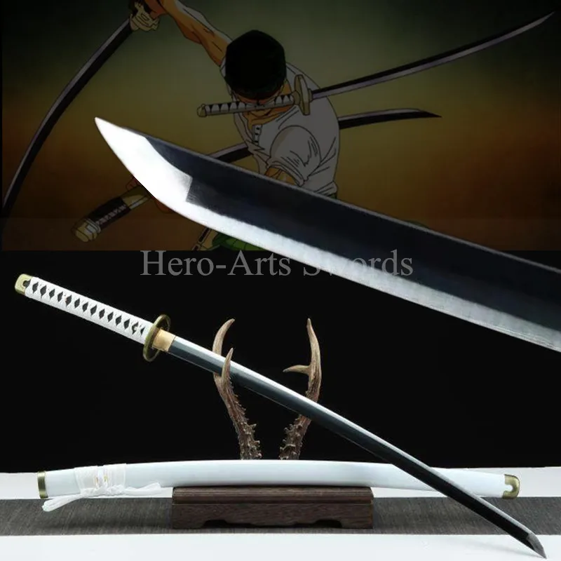 One Piece Cosplay Katana Sword Real Hand Forged 1045 Carbon Steel Full Tang Samurai Sword Anime Zoro Catanas Japonesa Espada
One Piece Cosplay Katana Sword Real Hand Forged 1045 Carbon Steel Full Tang Samurai Sword Anime Zoro Catanas Japonesa Espada