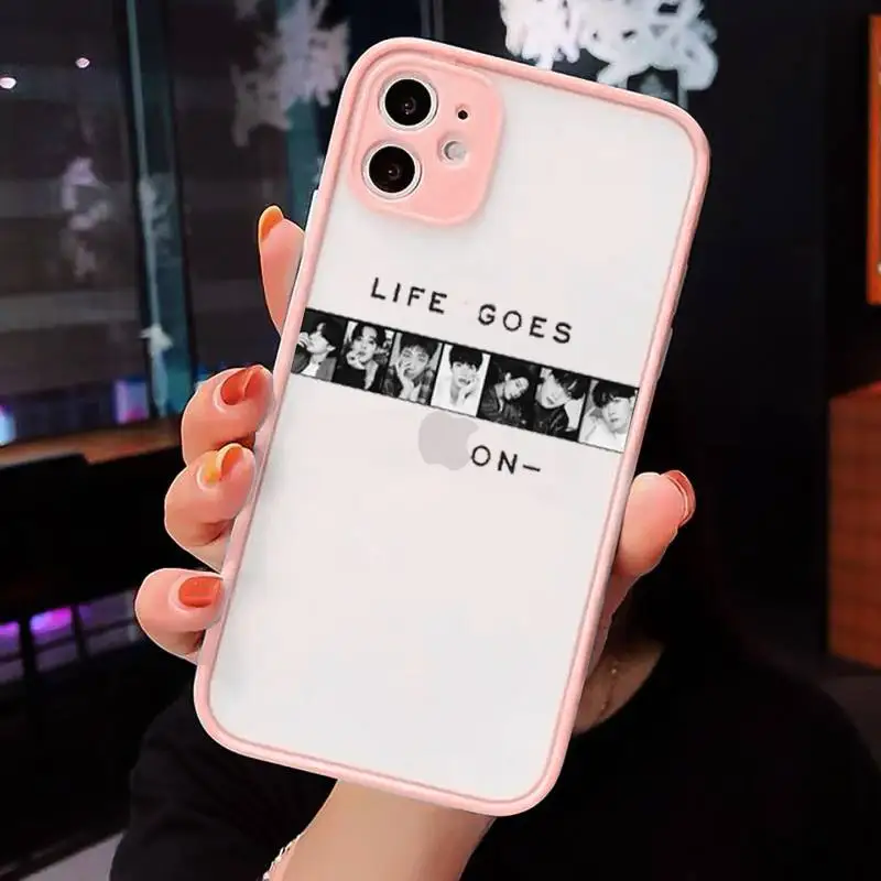 Life Goes On' hot kpop song Phone Cases matte transparent For iphone 7 8 11 12 plus mini x xs xr pro max cover
Life Goes On' hot kpop song Phone Cases matte transparent For iphone 7 8 11 12 plus mini x xs xr pro max cover