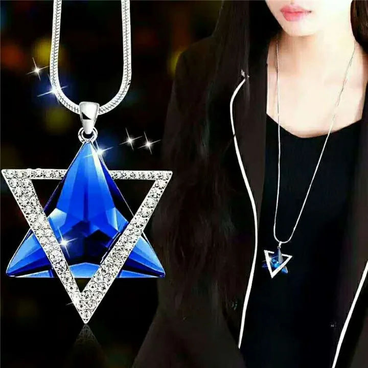 New Personalized Creative Six-star Custom Jewelry LongNecklace for Women Female Necklace Pendant Love Best Friends Gift | Украшения и