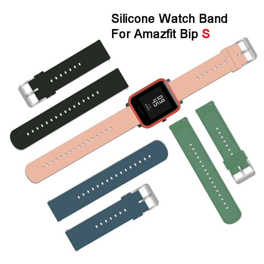 Ремешок для часов Amazfit Bip S силиконовый браслет Xiaomi Huami GTS/Bip Lite/Bip 1S/Bip 2/GTR 42 мм 20 |