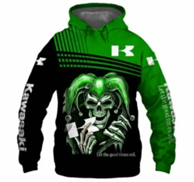 Men New Kawasaki Motorcycle Logo Casual Pullover Hoodie Hooded Sweatshirt High Quality Fashion Harajuku Streetwear Top
Men New Kawasaki Motorcycle Logo Casual Pullover Hoodie Hooded Sweatshirt High Quality Fashion Harajuku Streetwear Top