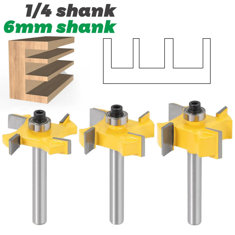 1PC 1/4" 6MM 6.35MM Shank Milling Cutter Wood Carving T Type Bearings Wood Milling Cutter Rabbeting Bit Woodworking Router Bits
1PC 1/4" 6MM 6.35MM Shank Milling Cutter Wood Carving T Type Bearings Wood Milling Cutter Rabbeting Bit Woodworking Router Bits